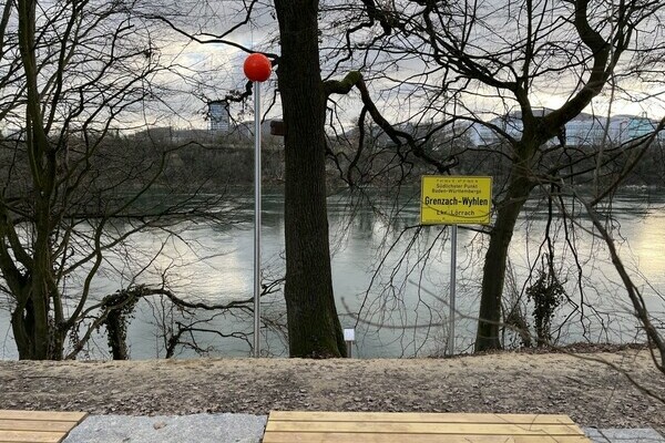 S�dlichster Punkt Baden-W�rttembergs Copyright: (Mit freundlicher Genehmigung der Gemeinde Grenzach-Wyhlen)